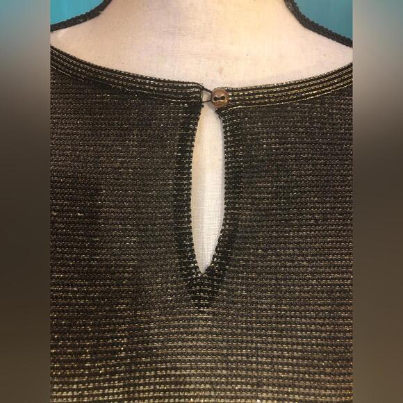 Vintage Black and Gold Disco Blouse 🪩 - Picture 8 of 9